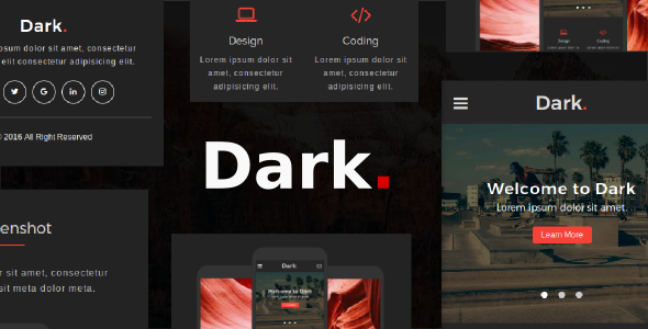 Dark Multipurpose Mobile HTML Template