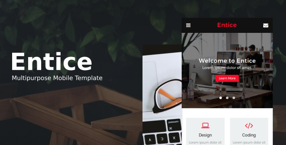 Entice Multipurpose Mobile Template