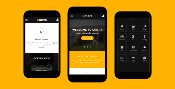 Gmera - Multipurpose Mobile Template