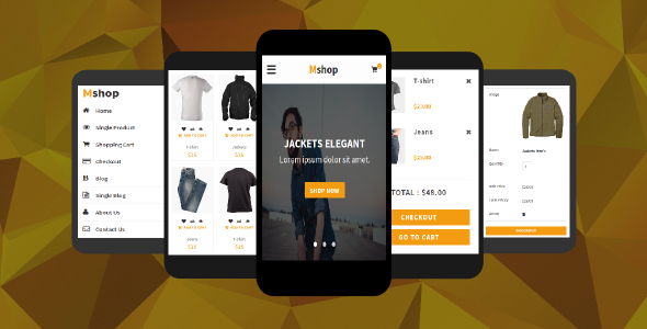 Mshop - eCommerce Mobile Template