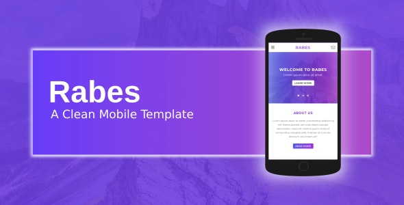Rabes - A Clean Mobile Template