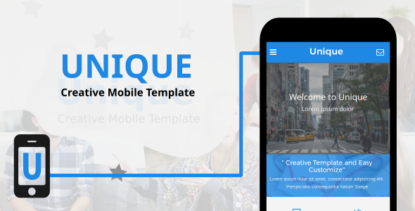 Unique - Creative Mobile Template