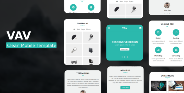 VAV - Clean Mobile Template: