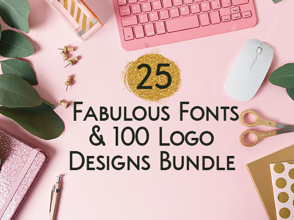 25 Fabulous Fonts And 100 Logo Designs Bundle | DealClub