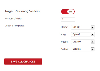 Retarget returning visitors- Plugmatter Optin Feature Box Plugin