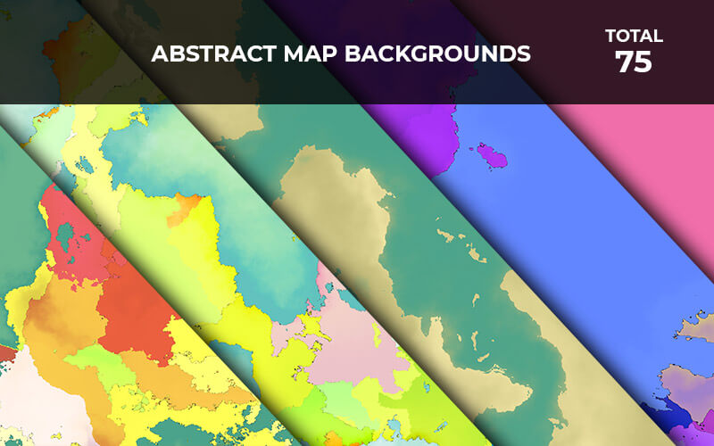  Abstract colorful Map Backgrounds