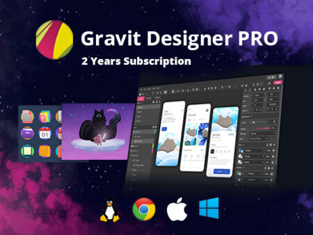Gravit Designer - Powerful Online Vector Graphic Design App | 2 Year Subscription