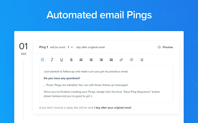MailTag Email Tracker - Automated Email Pings