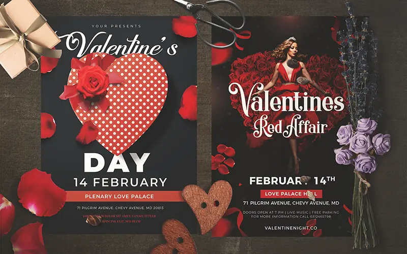 Valentines-business-flyer Editable Valentines Day Flyer Preview