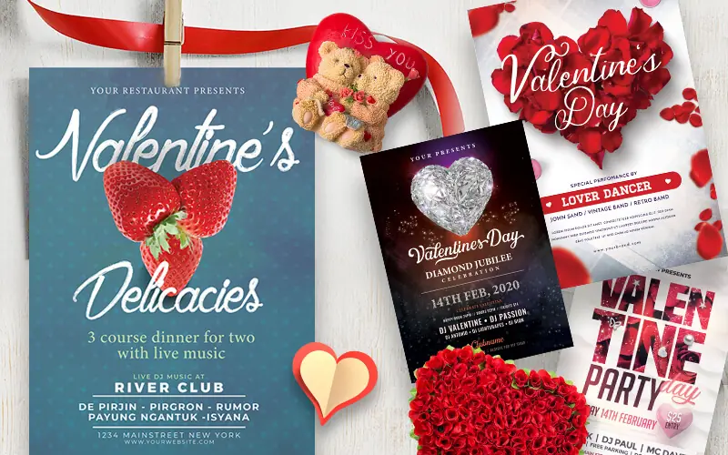 Valetines-day-dinner-flyer Valentine Party Invitation Preview