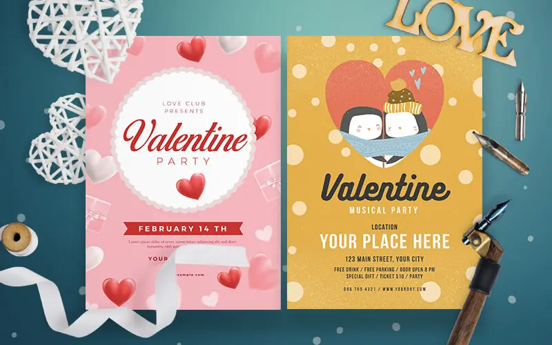 Valentines-day-party-flyer Valentines Invitation Preview