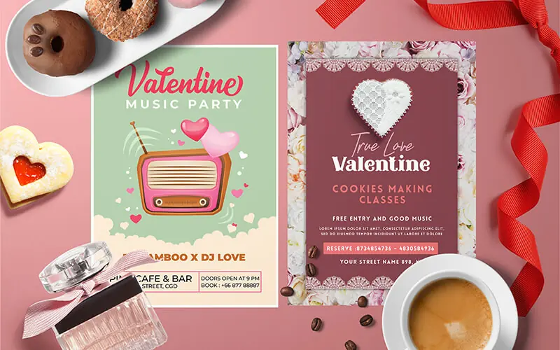 Valentine-music-party-flyer Valentine Bake Sale Flyer Preview