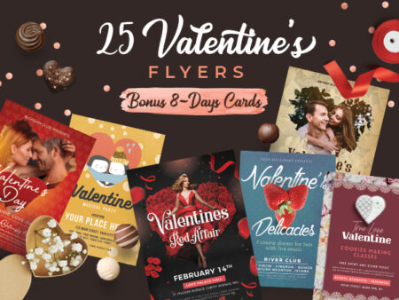 A Bundle Of 25 Valentine's Day Special Business Flyer Designs