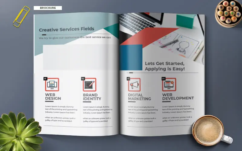 Brand-identity-template Brochure template in the brand identity templates pack