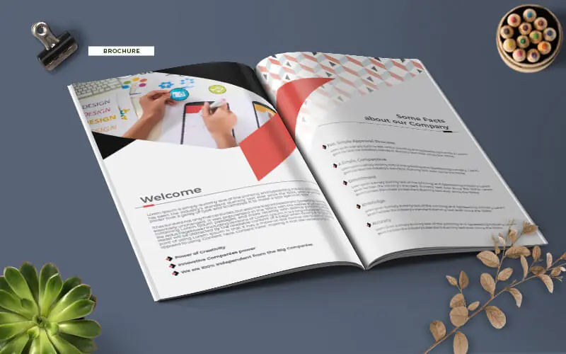 Brochure-template Sample mockup for brochure