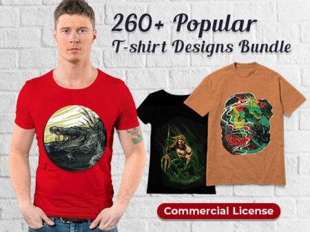 Fluffy Art Studio T-Shirt Designs Bundle