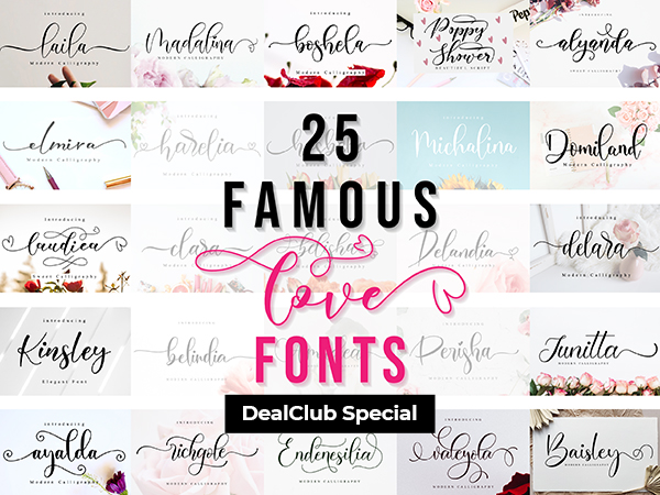 Love Fonts Bundle