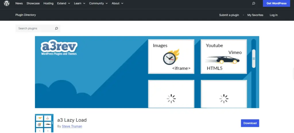a3 Lazy Load WordPress Plugin