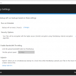 Polarbackup backup setting 