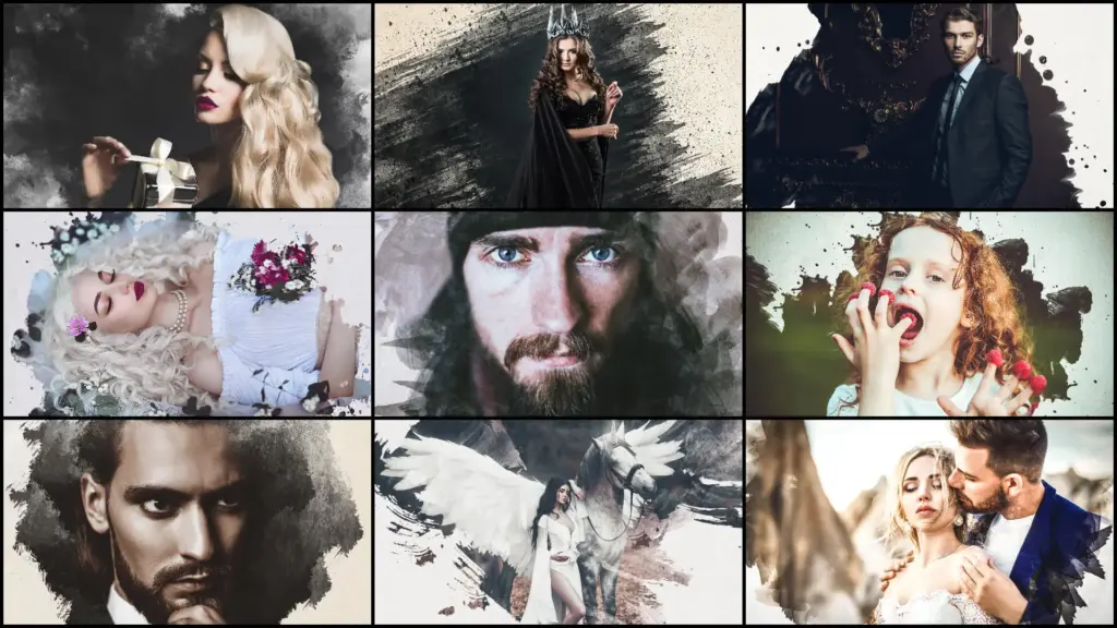 Professional Rusty Element Applied to Portraits