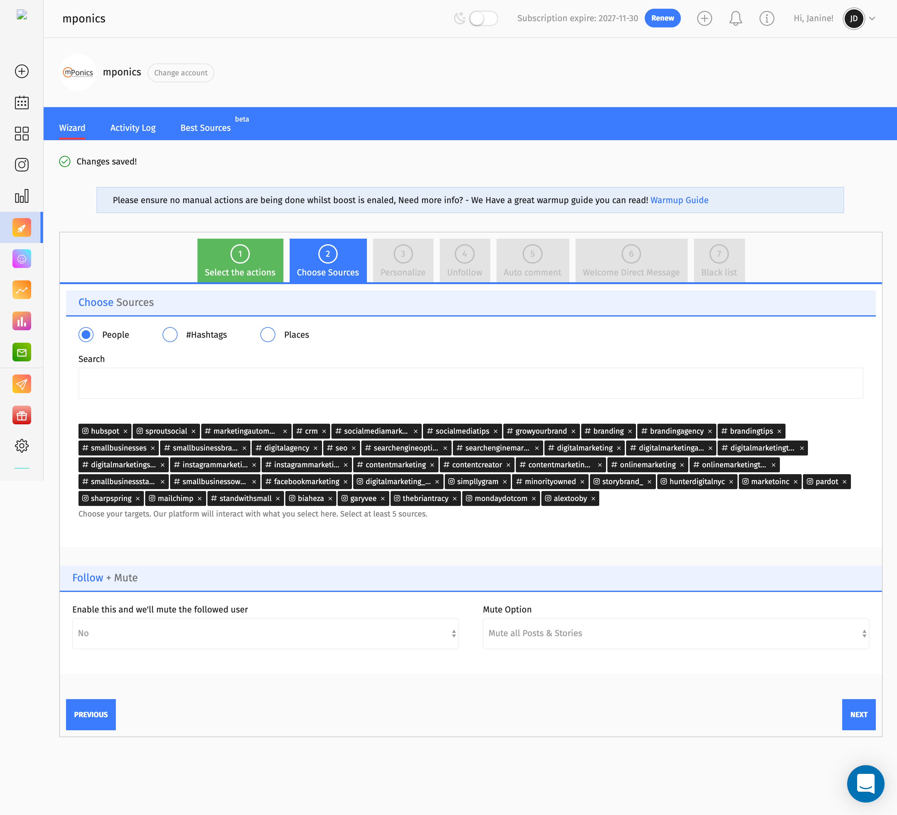 Postable Instagram Automation & Scheduling Tool - Wizard 2