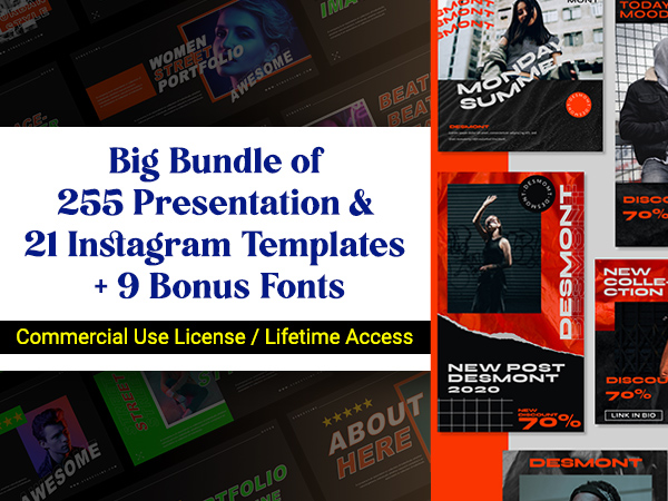 Presentation and Instagram Templates Bundle Feature Image
