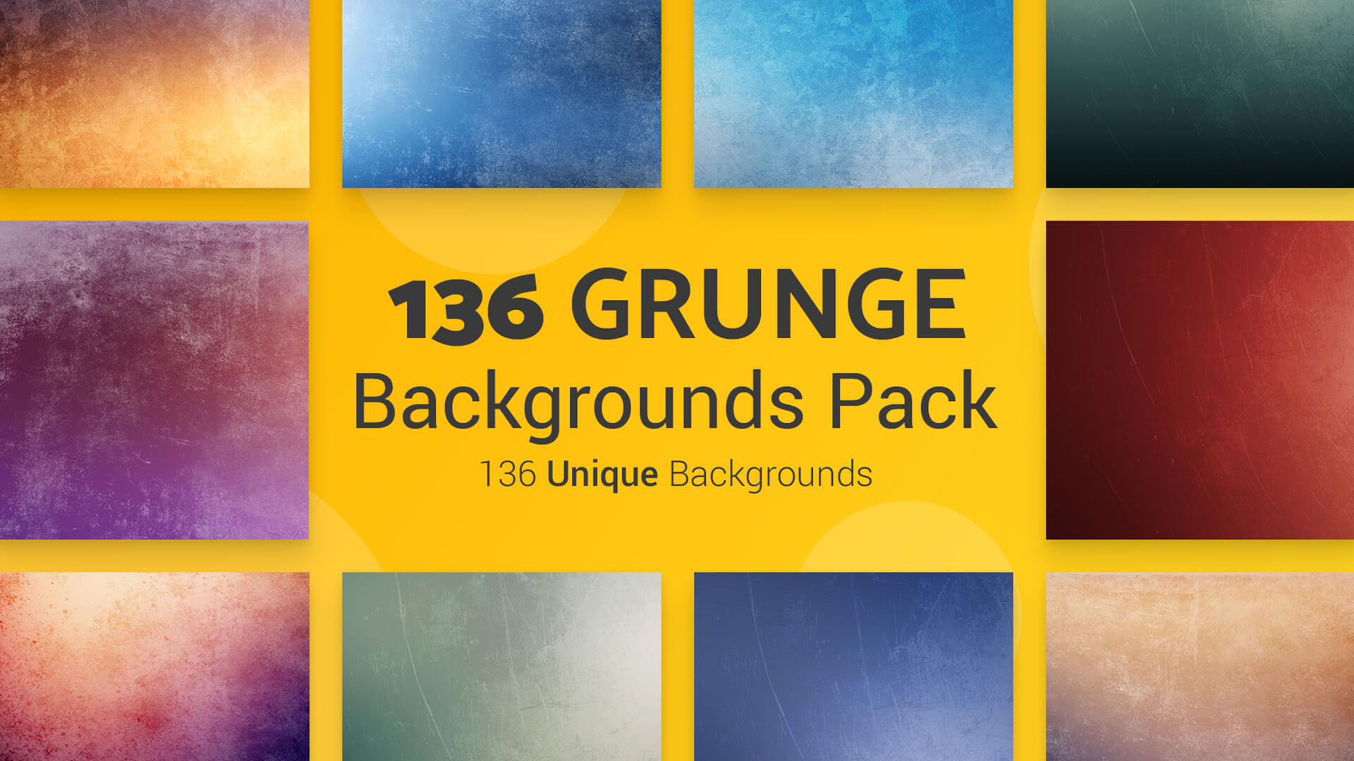 The Big Graphic Design Resources Bundle - 136 Grunge BGs Pack