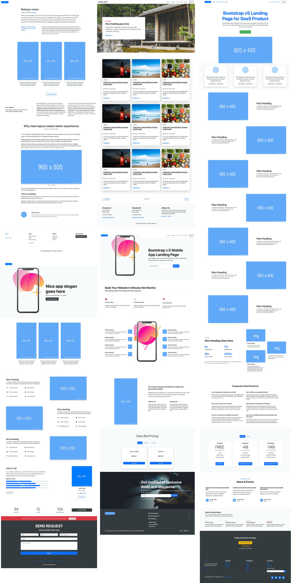 50+ Bootstrap 5 Templates Preview - 3
