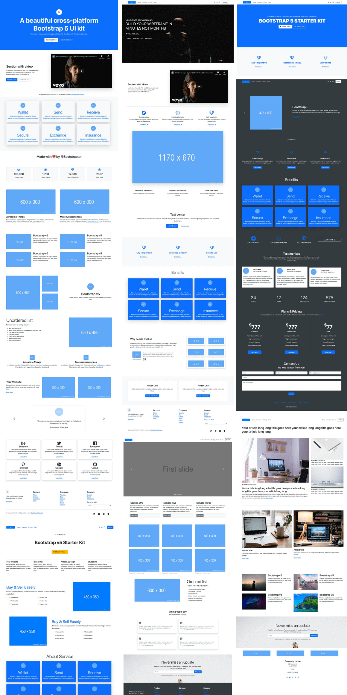 50+ Bootstrap 5 Templates Preview - 5