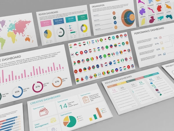 Mega PowerPoint & Keynote Dashboard Creator Kit - Mega Dashboard Slides 3