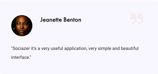 Sociazer Feedback By Jeanette