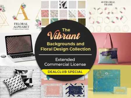 The Vibrant Backgrounds and Floral Design Collection | DealClub