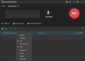 Record Audio With RecExperts