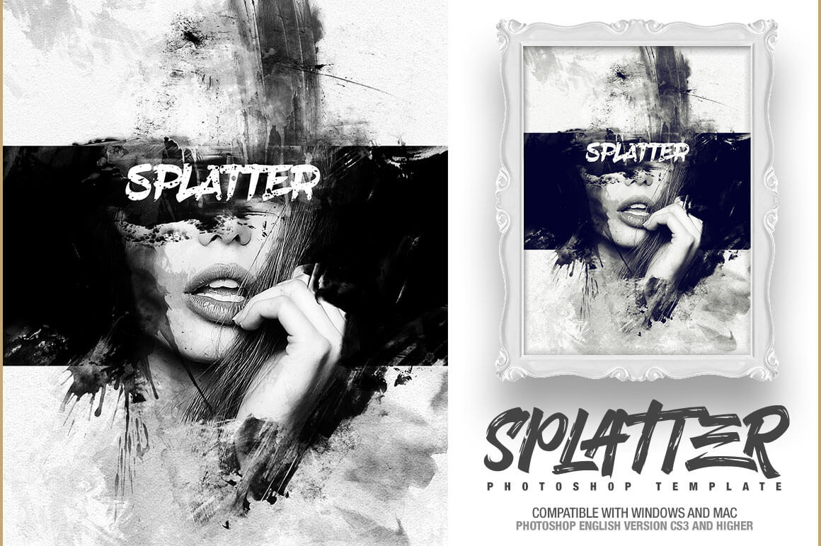 Splatter Photo Template banner