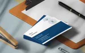 Formal business card mockup design
