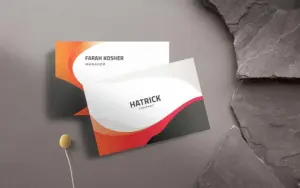Abstract business card mockup design