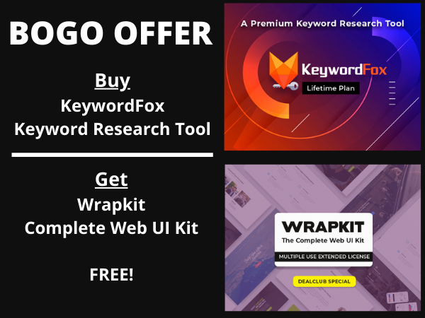 BOGO KeywordFox Premium Keyword Research Tool feature image