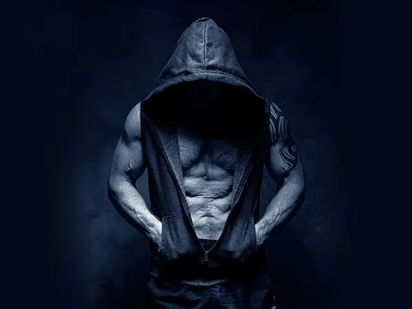 black and white photoshop action showcasing a man