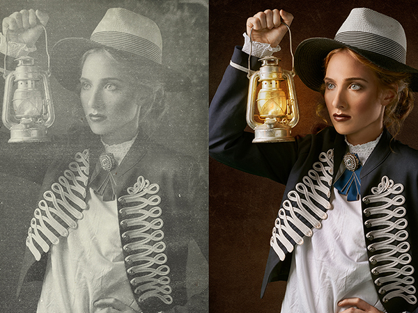 Vintage PhotoShop action befor and after effect Premium Photoshop Actions Bundle