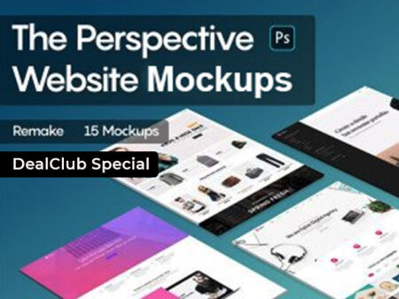 Perspective Website Mockups Bundle Feature Image
