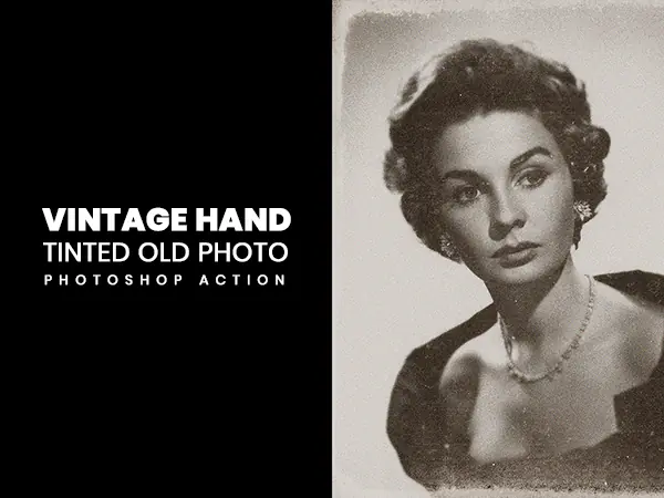 Vintage Hand before and after Preview Image