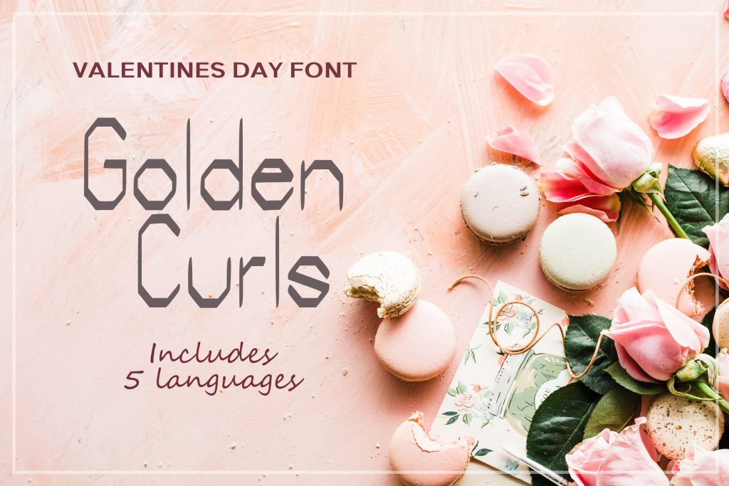 Golden curls valentines fonts