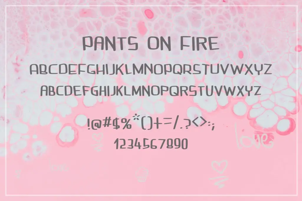 Valentine fonts