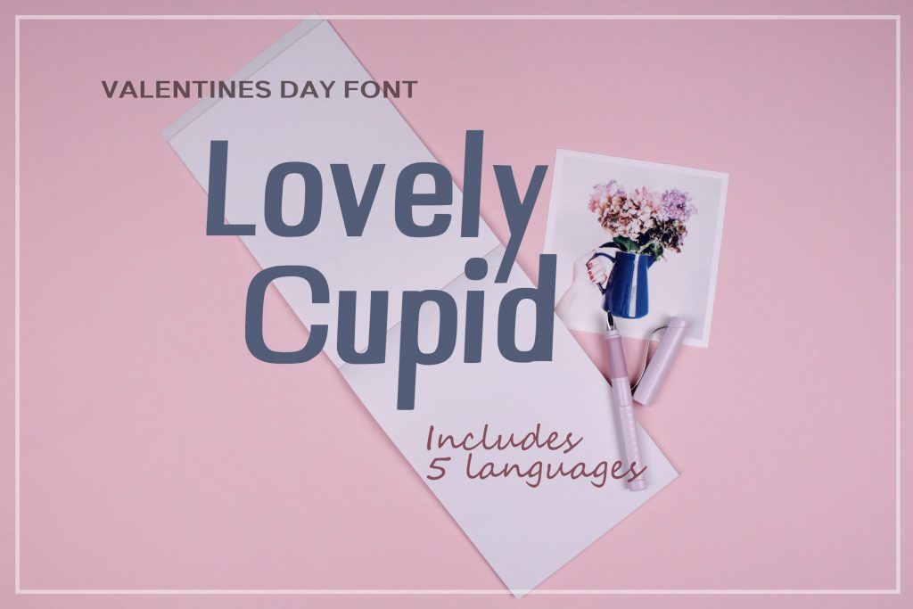 Lovely cupid valentines fonts