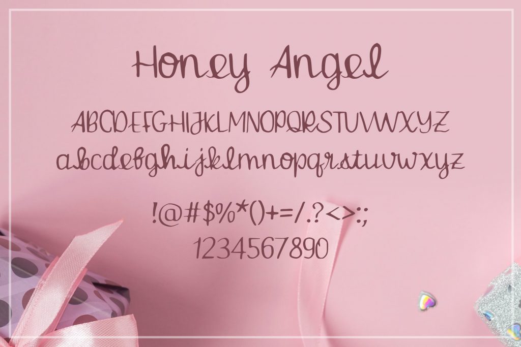 Honey angel valentines fonts
