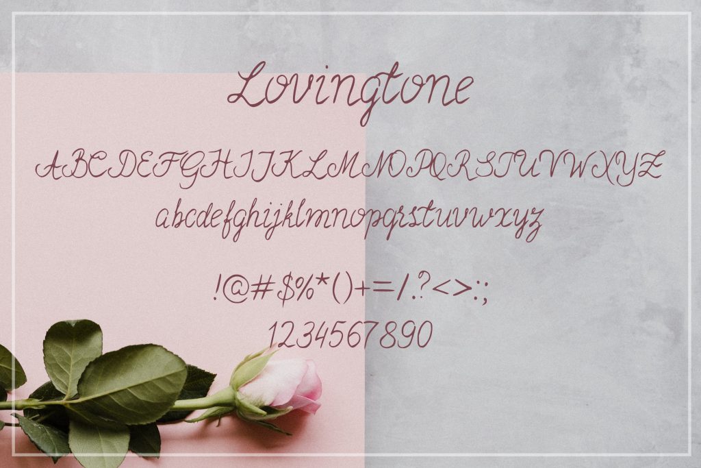 Lovingtone valentines day fonts