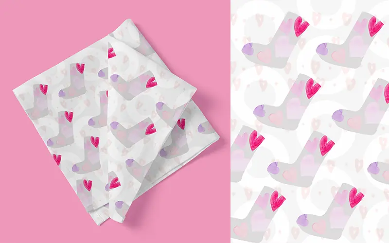 Pink socks valentine backgrounds
