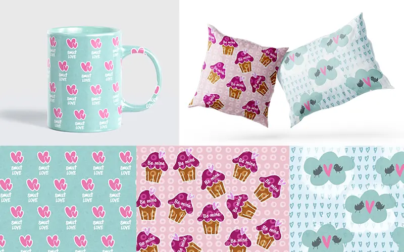 valentine backgrounds used for cups