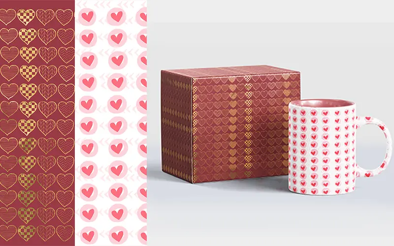 valentine backgrounds used to make gift wrapper