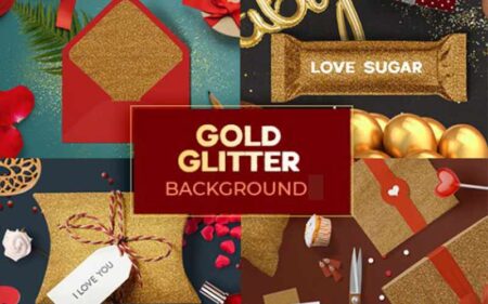 gold glitter background preview banner